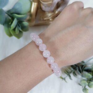 Quartz rose Bracelet – douceur, amour, enfant