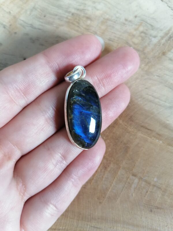 Labradorite Pendentif argent - protection, intuition, imagination – Image 3