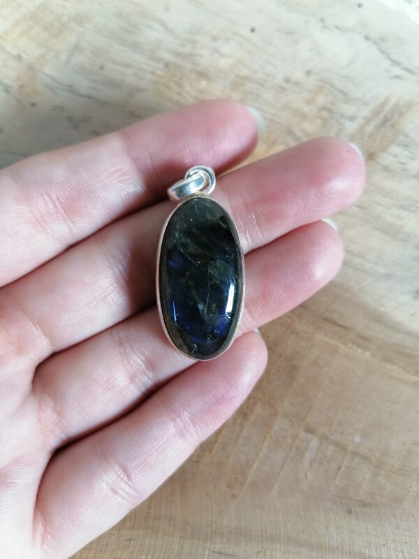 Labradorite Pendentif argent - protection, intuition, imagination – Image 4