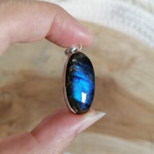 Labradorite Pendentif argent – protection, intuition, imagination