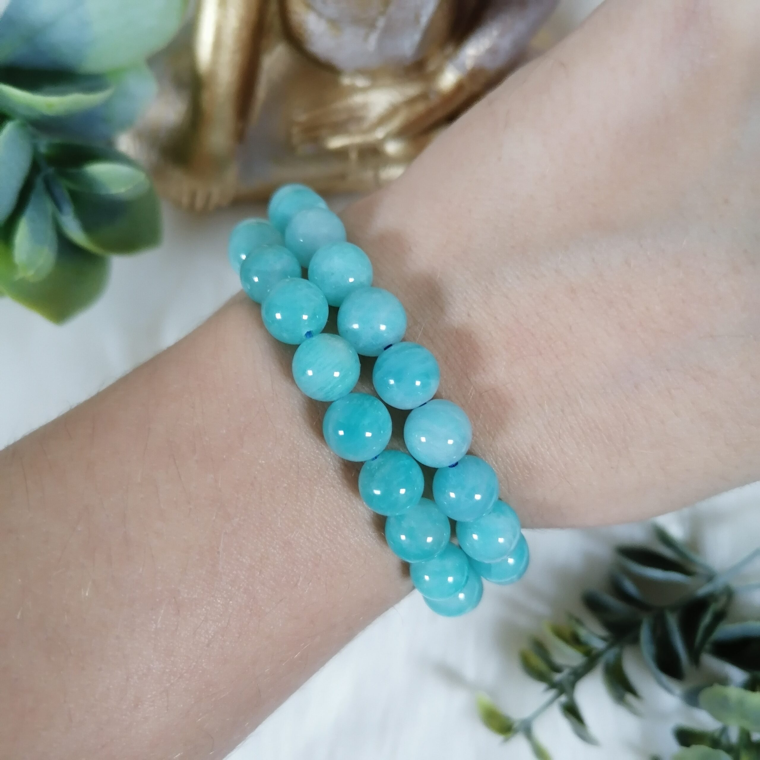 amazonite bracelet joie communication lithothérapie