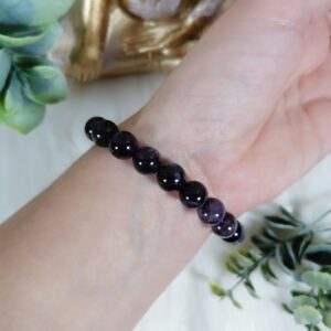 Améthyste bracelet 6mm – sommeil, stress, méditation